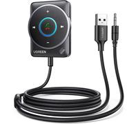 Récepteur Bluetooth 5.4 Voiture Adaptateur Jack 3.5Mm Auxiliaire Pour Stéréo Haut-Parleur Enciente Recepteur Autoradio Micro Intégré Appel Main Libres