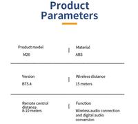 Récepteur Bluetooth HIFI 5.4 Convertisseur de fibre optique numérique vers analogique avec télécommande numérique vers analogique