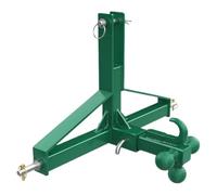Récepteur d'attelage de Tracteur à 3 Points - Récepteur de 5,1 cm et Support à Boule à 4 Voies pour Tracteur de catégorie Standard, capacité de 4,5 kg Boule d’attelage de remorque(B)