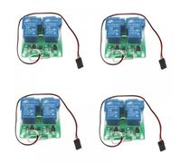Récepteur d'avion RC 5V, Version améliorée, Servo 1CH, Double Relais, Module de Commutation électronique Marche-arrêt, Compatible Max 30A Q2, pièces de Rechange à Monter soi-même(4PCS)
