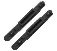 Récepteur de Barrière Rétractable Noir ABS 4 Vis | Fixation Murale Poteau, Finition Moderne, pour Lignes en Banque et Formation Sécurité