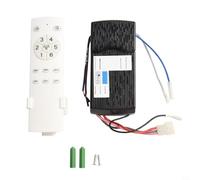 Récepteur de lumière de ventilateur à télécommande à 6 vitesses avec transmission sans fil RF 433 MHz, mémoire de marche arrière, minuterie et éclairage multi-mode pour régulation du ventilateur de