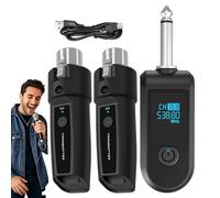 Récepteur de Microphone | Convertisseur de Transmetteur Audio Sans Fil - Adaptateur pour Guitare Dynamique - Pour Karaoké, Parler, Performance, Vlogging, Fitness, Guitare, Fête et Scène