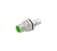 Récepteur de montage sur panneau PG9 M12 A-Code 8 broches mâle PG9, en alliage de zinc, tasse à souder avec tube blindé, connecteur circulaire industriel étanche IP67