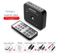 Récepteur De Musique Sans Fil Bluetooth 3.5,Adaptateur Audio,Hifi,4 Ports,5.0mm,Stéréo,Commutateur Aux,3 En 1 Sortie - Type Package 1