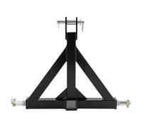 Récepteur de remorque à 3 points, adaptateur récepteur de 2" pour tracteur de catégorie 1, adaptateur d'attelage pour remorques et appareils de ferme