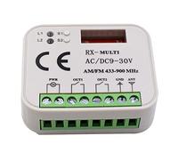 RéCepteur de TéLéCommande de Porte de Garage Commutateur de ContrôLeur 2 Canaux pour éMetteur 433 868 MHz MultifréQuence 300-900 MHz