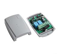 Récepteur de télécommande fiable 433 92 MHz double canal pour moteurs 12 V/24 VDC, programmation facile et faible consommation d'énergie