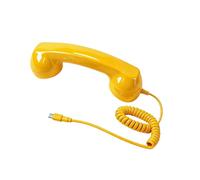 Récepteur de téléphone rétro avec microphone pour téléphones portables | Écouteurs de téléphone rétro avec port de type C, compatible avec smartphones et tablettes pour des appels clairs et des