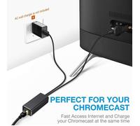 Récepteur-décodeur Adaptateur Ethernet pour Chromecast TV 1 pièce USB 2.0 à RJ45 bps pour Fire TV Stick connexion [E894986248]