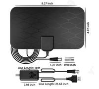 Récepteur d'intérieur HDTV de l'antenne 4K 1080P de grille numérique à haute définition pour le propulseur d'amplificateur d'antenne de voiture d'antenne DVB-T2 de TV Box
