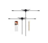 Récepteur ELRS Double Diversité 2,4 GHz/915 MHz avec Connecteur IPEX-1 et Double Antenne en T pour Drone RC FPV Longue Portée