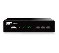 CGV | e-ETIMO Récepteur-enregistreur TNT Full HD (RJ45) | Fonction Enregistrement | USB | DVB-T2 |H.265 HEVC | Dolby Digital +