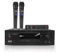 Récepteur Hi-Fi - Pyle - 5.2 canaux - Bluetooth - 1000 W - Noir - 2 Microphones UHF noir G