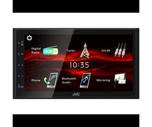 Récepteur Multimédia Auto Amazfit KW-M180DBT Noir 180W (4x45W), Écran Tactile 6.8" TFT, Bluetooth 5.0, USB 2.0, DAB+, Formats AAC, FLAC, MP3, MPEG4