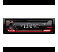 Récepteur Multimédia Auto JVC KD-DB622BT 1-DIN 200W (4x50W) Noir, Bluetooth 4.2, DAB+, USB Type-A, LCD, AM/FM, Compatible MP3/CD-R, AUX, Sortie Subwoofer