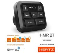 Hertz HMR BT - Récepteur Bluetooth Audio imperméable - Module Compact IPX6 pour Streaming sans Fil sur Bateaux, Motos et véhicules Tout-Terrain