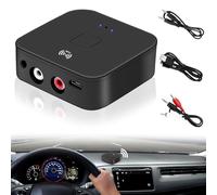Récepteur NFC Bluetooth 5.0 : adaptateur audio Bluetooth pour chaîne stéréo, adaptateur audio sans fil HiFi avec prise AUX RCA 3,5 mm pour produits numériques avec fonction Bluetooth/NFC