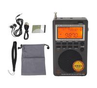 Récepteur numérique DSP Pleine Bande pour Bandes FM MW SW SSB LSB AIR CB VHF UHF UBD WX - Radio Portable avec Haut-Parleur 40 mm 8 Ohm 1 W, Batterie au Lithium 1000 mAh, Charge de