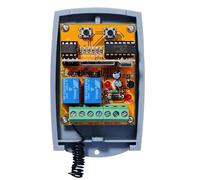 Récepteur radio compatible SEA 2 canaux pour télécommandes Head 433 / Coccinella ROLL / 433 SMART 12-24 VAC/DC, NO/NC 433,92 MHz Rolling/Fixed Code