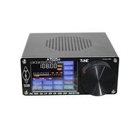 Récepteur radio complet ATS-25+ en alliage d'aluminium - Récepteur pour DSP MW & SW SSB USB et LSB avec écran tactile de 2,4" avec antenne et câble de charge de type C