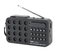 Récepteur radio FM portable, haut-parleurs sans fil Bluetooth, charge solaire, radio multifonctionnelle, prise en charge USB, carte TF, lecteur de musique Black