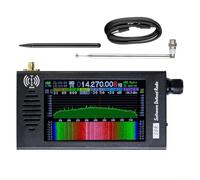 Récepteur radio IPS LCD DSP à ondes courtes de 4,3" pour CW AM FM WFM SSB, batterie rechargeable 5000 mAh, boîtier en alliage d'aluminium pour les amateurs de radio