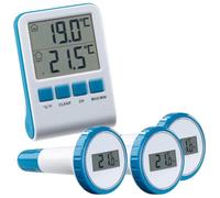 Récepteur radio LCD avec 3 thermomètres numériques pour étangs et piscines [infactory]