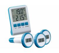 Récepteur radio LCD avec 3 thermomètres numériques pour étangs et piscines [infactory]