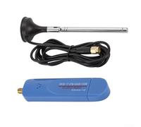 Récepteur radio numérique, kit d'antenne dipôle avec RTL2832U et tuner R860 500 KHz-1,7 GHz avec antenne pour signaux FM DVB-T DAB (un ensemble complet)