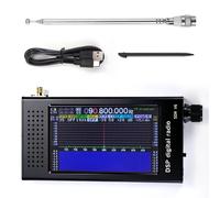 Récepteur radio numérique ondes courtes SDR V6 MW SSB CW HAM toutes bandes avec écran IPS de 4,3 pouces