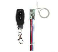 Récepteur relais RF 1 canal 433 MHz pour contrôle sans fil haute sensibilité avec télécommande distance de 30 m (AB (simple (10-30 m) blanc)