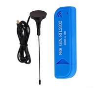 Récepteur RTL-SDR, clé USB 2.0 tuner TV numérique avec puce RTL2832 ADC 0,5 PPM TCXO MCX connecteur pour radio définie par logiciel (hôte + antenne)