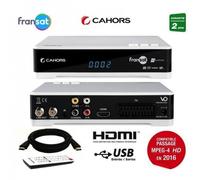 Récepteur satellite HD - CAHORS - VEOX - Compatible FRANSAT HD - Cordon HDMI 2M - Design élégant