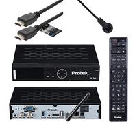 Récepteur satellite Protek X2 4K UHD Twin - E2 Linux - 2 x tuner DVB-S2 - WiFi, capteur infrarouge, USB 2.0 & 3.0, Multistream, HDTV, 2160p, HDR + câble HDMI Anadol [Astra & Hotbird préprogrammé]