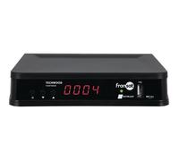 Récepteur satellite - Techwood - FRANSAT HD - Tuner HD DVB-S2 - Dimensions compactes - Couleur noire