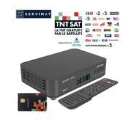 Récepteur Satellite TNTSAT HD - SERVIMAT - VELA HD - HDMI - Carte TNTSAT incluse - Compact et nomade