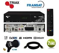 Récepteur satellite - TRIAX - THR 7600 HD - Carte FRANSAT - Câble HDMI 2M - LNB 0,1dB