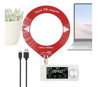 Récepteur stéréo FM - Amplificateur FM pour maison | Avec antenne écran IPS de 23 cm, batterie de 800 mA écran HD LSB Lecteur USB pour configuration DJ camion garage maison lieu de travail RV K