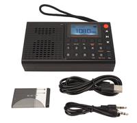 Récepteur stéréo FM DSP à double conversion, fonction ETM d'alerte météo pour les seniors et les parents (haut-parleur 5 W pour un son