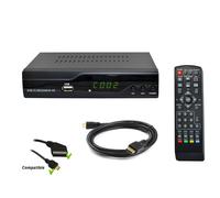 Récepteur TNT HD Décodeur terrestre STROM 504 DVB-T2 - Compatible pour chaînes TNT HD HDMI/PÉRITEL