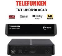 Récepteur TNT Ultra HD 4K TELEFUNKEN UHDR10 AC4B - Fonction TimeShift, Lecteur Multimédia, Enregistrement sur USB PVR G