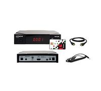 RECEPTEUR TNTSAT HITACHI HDB981E + Cordon Allume Cigare pour camping car + CABLE HDMI + Carte TNTSAT