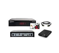 RECEPTEUR TNTSAT HITACHI HDB981E + DISQUE DUR EXTERNE 1 TERA + CABLE HDMI ? Carte TNTSAT incluse, PVR Ready, Mise à jour par USB et par Satellite