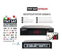 Récepteur TNTSAT - HITACHI - HDB981E - PVR Ready - Mise à jour USB - Carte TNTSAT incluse