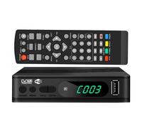 Récepteur tuner TV DVB-T2 avec prise européenne, compatible avec les clés Wi-Fi terrestres HD 1080p