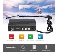Récepteur TV numérique DVB T2, décodeur 1080P, tuner terrestre