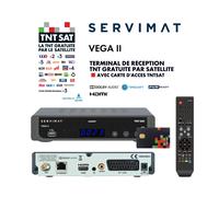 Récepteur TV satellite Full HD - SERVIMAT VEGA II + Carte d'accès TNTSAT V6 - Astra 19.2°, Time Shift, Son Dolby Digital +, TNT Gratuite Par Satellite