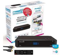 Récepteur tv satellite hd connect + carte fransat + câble hdmi + câble 12v