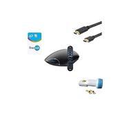 Récepteur TV satellite HD CONNECT + Carte Viacess Fransat PC6 + Câble HDMI+LNB HD ME